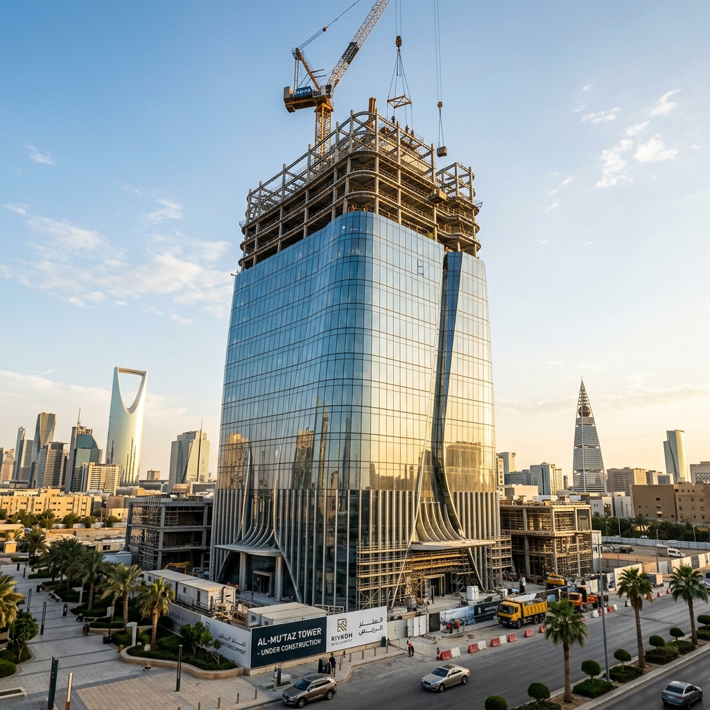 مشروع الرياض — توريد مواد بناء لبرج تجاري